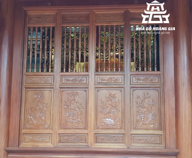 Ý nghĩa hoa văn trên cửa bức bàn nhà gỗ 3 gian Việt Nam
